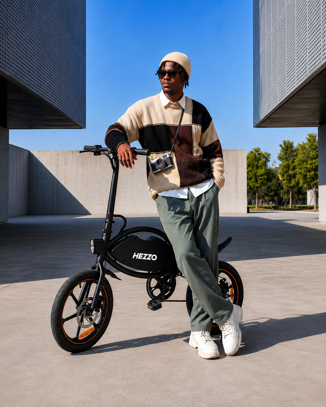 HEZZO T8 PRO 16" Folding Electric Bike – 48V 500W