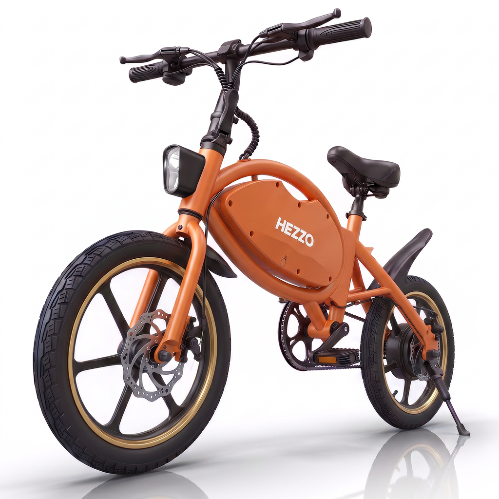 HEZZO T8 PRO 16" Folding Electric Bike – 48V 500W